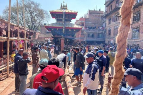 भक्तपुरको बिस्का जात्रामा रथले किचेर एक जनाको मृत्यु