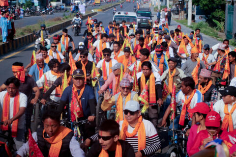 गण्डकी कोटिहोम महायज्ञ प्रचारका लागि साइकल र्याली सम्पन्न
