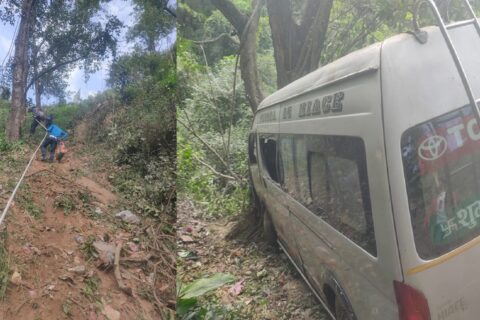 काठमाण्डौको  नागढुंगामा माइक्रो बस दुर्घटना : १९ जना घाइते (विवरणसहित)
