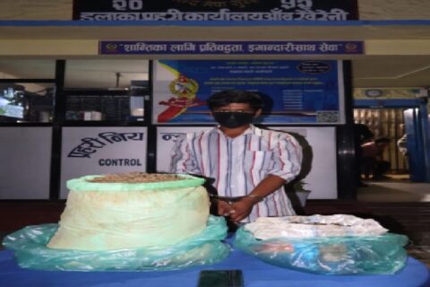 पोखराको न्युरोड बस्दै आएका युवा आँबुखैरेनीमा गाँजासहित समातिए