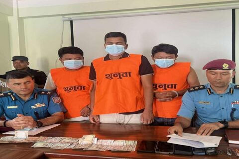 गोरखामा पेन्शन बुझेर घर फर्कदै गरेका बृद्धहरुको शृंखलाबद्ध पाकेटमारी ,  तीन जना पक्राउ