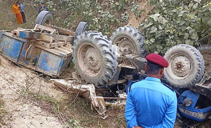 ट्याक्टर दुर्घटना फाइल चित्र