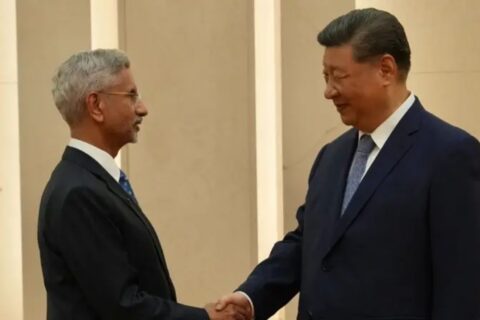 भारतीय विदेशमन्त्री एस.  जयशंकरले  चिनियाँ राष्ट्रपति सीसँग भेटे