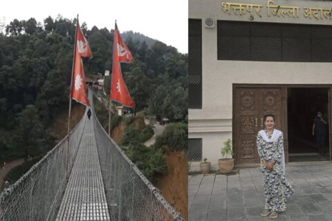 साँगा पुल बारे भिडियो सामाग्री बनाएकी सामाजिक अभियन्ता आशिका तामाङलाई पांच दिन कैद सजायं