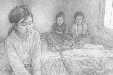 अभिभावकविहीन तीन बालबालिका भोकभोकै बाँच्न बाध्य