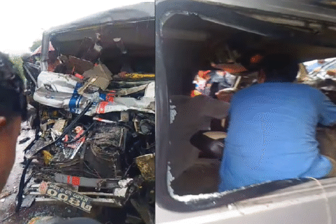 सुनसरीमा एकाबिहानै बस र विङ्गर ठोक्किए : तीनको मृत्यु, १७ घाइते