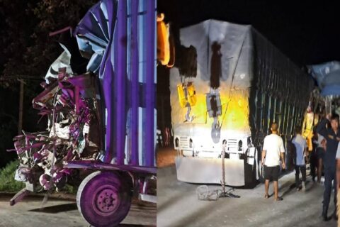 गएराती नवलपुरको लौकाहामा कन्टेनर र ट्रक ठोक्किंदा कन्टेनर चालकको मृत्यु ,  अन्य दुई जना घाइते