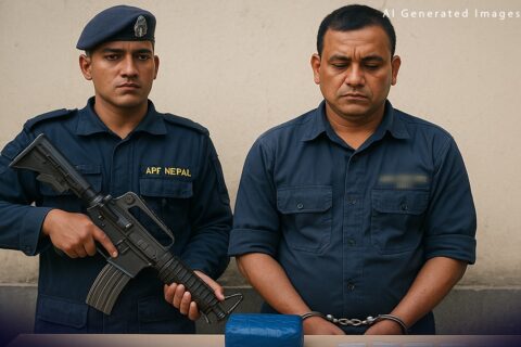 सशस्त्र प्रहरीद्वारा नै लागू औषध खैरो हिरोइनसहित सशस्त्र प्रहरी हवल्दार गिरि पक्राउ