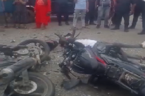 बारामा गएराती दुई वटा मोटरसाइकल एकापसमा ठोक्किए : दुई युवाको निधन