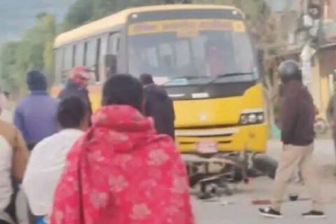 सुर्खेतमा सैनिक स्कुलले मोटरसाइकललाई ठक्कर दियो : २३ वर्षीय युवाको मृत्यु