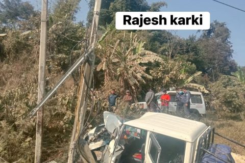 तनहुँमा जिप दुर्घटनाग्रस्त : चिनोखोला हाईड्रोपावर मनाङमा कार्यरत एक विदेशीसहित पांच जना घाइते