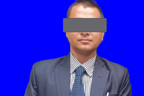 जिल्ला प्रहरी कार्यालय नवलपुरका निवर्तमान प्रमुख डिएसपी मधु नेपाल जेल चलान  