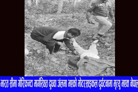 भारतको दुधवा जङ्गलमा मोटरसाइकल दुर्घटना : एक नेपाली युवाको मृत्यु