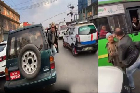 काठमाण्डौमा बृद्ध पैदलयात्री कुटिए : कुट्ने कारचालक खोज्दै प्रहरी