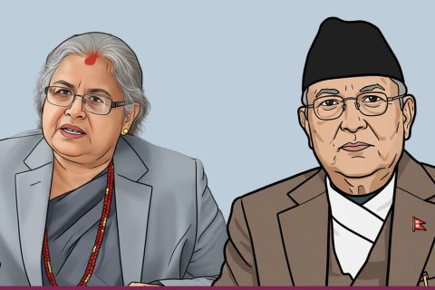 एमाले अध्यक्ष ओलीको प्रम कार्कीसँग दुई घण्टा लामो भेट