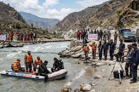 मालढुङ्गामा प्रहरीले जाँच गर्न खोज्दा कालीगण्डकी नदीमा हाम फालेका युवा अझै बेपत्ता, चालक पनि सम्पर्कबिहीन