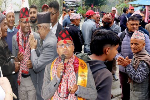 समाजमा व्याप्त विकृत र भ्रस्टाचार अन्त्य गरी सुशासन कायम गर्नु आफ्नो प्राथमिकतामा रहने एमाले उम्मेदवार आचार्यको प्रतिबद्धता