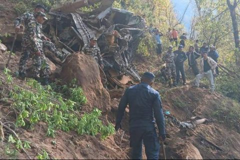 नुवाकोटमा स्काभेटर दुर्घटना हुँदा दुई जनाकाे घटनास्थलमै मृत्यु