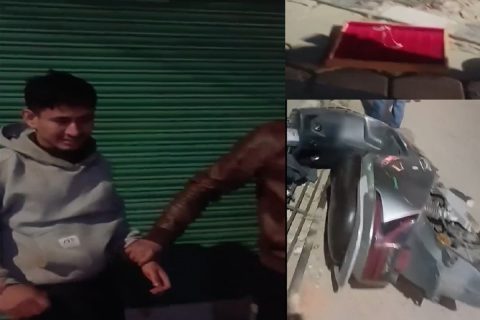 काठमाण्डौमा सुनको गहना चोरी गरेर भाग्दै गरेका युवालाई स्थानीयले समाते (भिडियोसहित)
