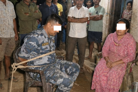 कैलालीमा सशस्त्र प्रहरीका सहायक हवलदार राती विवाहित महिलाको घरमा भेटिएपछि …. …..