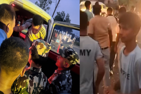 महोत्तरीको जलेश्वरमा रुखले ट्याम्पु च्यापिदा दुई जना यात्रीको मृत्यु, तीन जना घाइते