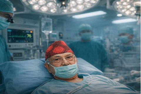 एमाले अध्यक्ष ओलीको पित्तथैलीको शल्यक्रिया प्रक्रिया शुरु
