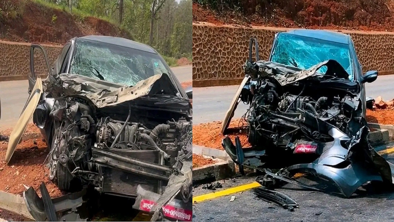 नवलपुरमा चामल बोकेको ट्रकले कारलाई ठक्कर दिंदा पोखराका युवाको निधन