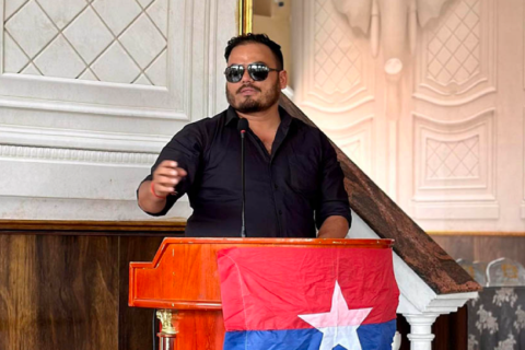 एमाले निकट युवा संघका नेता निराजन पौडेल काठमान्डौको बालुवाटारबाट पक्राउ