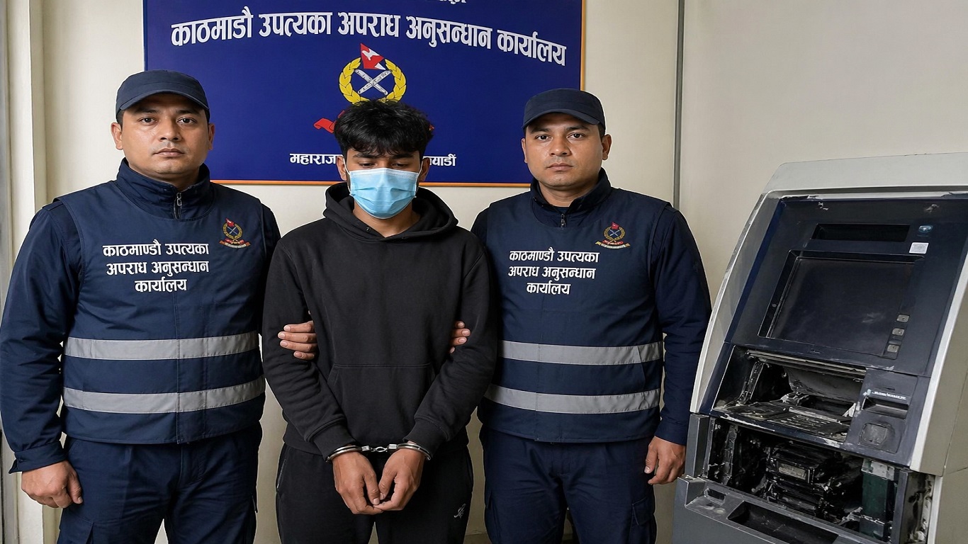 काठमाडौं उपत्यकामा एटिएम तोडफोडमा संलग्न सिन्धुलीका युवा पक्राउ