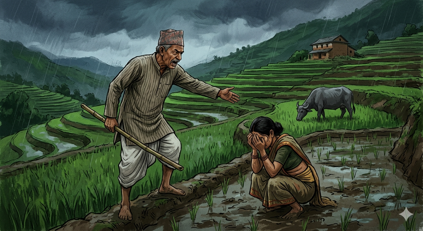 भैँसी खेतमा पसेको निहुँमा दलित महिलामाथि कुटपिट