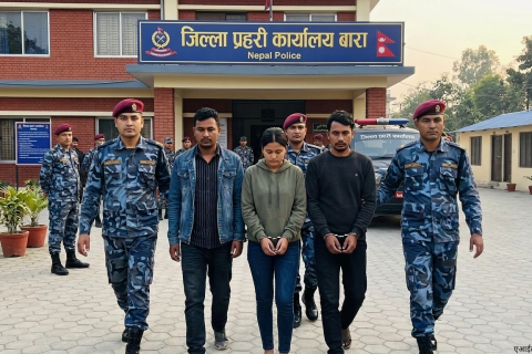 बाराको निजगढस्थित होटलमा केटासाथीसहित बास बस्न पुगेकी युवतीको हत्या : तीन जना पक्राउ