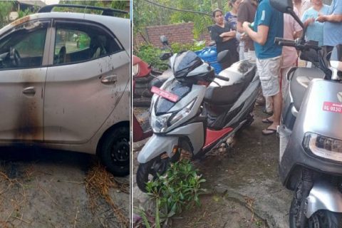 चितवनमा पार्किङ गरिएका कार र चार वटा स्कुटरमा आगजनी गरेको आरोपमा पक्राउ