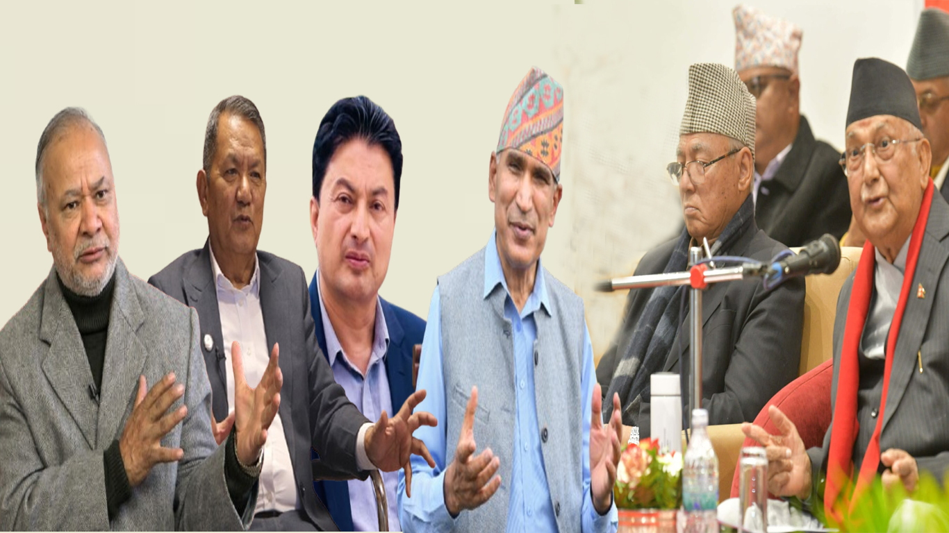 एमालेका चार उपाध्यक्षहरूले पार्टी अध्यक्ष केपी शर्मा ओलीको राजीनामा मागे