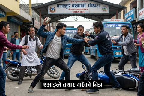 पोखराको बागलुङ् बसपार्कमा युवाहरुबीच ग्याङफाइटको भिडियो भाइरल भएपछि …… ….. ….