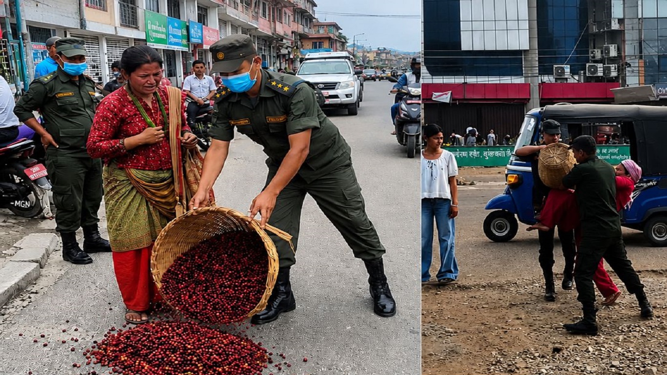 डाले डोकोमा काफल बेचेर बालबच्चा पाल्ने महिलामाथि दु’र्व्यव’हार : नगर प्रहरीमाथि का’र’बाही प्रक्रिया शुरु