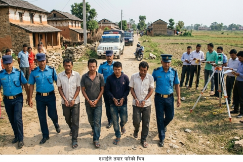 कैलालीमा कर्मचारीलाई जग्गा नाप्न नदिने पांच जना पक्राउ, तीन महिनासम्म जेल