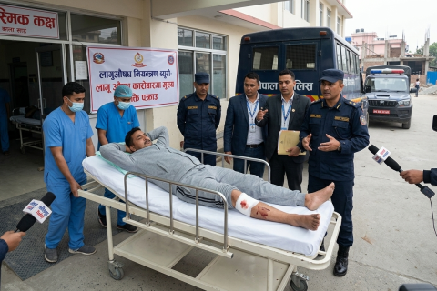 काठमाण्डौमा खैरो हेरोइन मगाउने मुख्य व्यक्तिलाई गोली हानेर   घाइते अवस्थामा पक्राउ