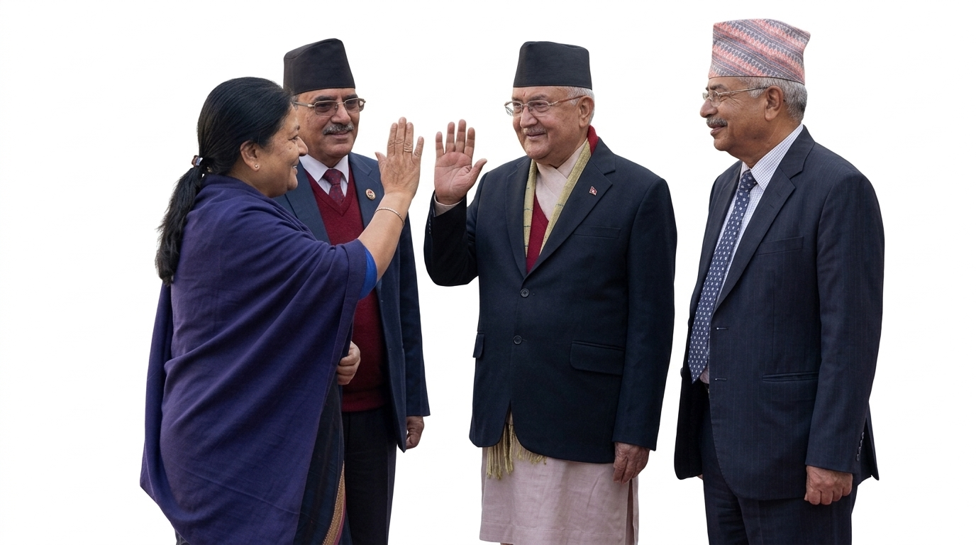 पूर्व राष्ट्रपति विद्यादेवी भण्डारीलाई साक्षी राखेर तीन जना पूर्व कम्युनिष्ट प्रधानमन्त्रीहरु आज एकै मञ्चमा देखिने