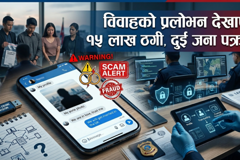 विवाहको प्रलोभन देखाएर १५ लाख रुपैयाँभन्दा बढी ठगी : स्याङजाका युवासहित दुईजना काठमाण्डौमा पक्राउ