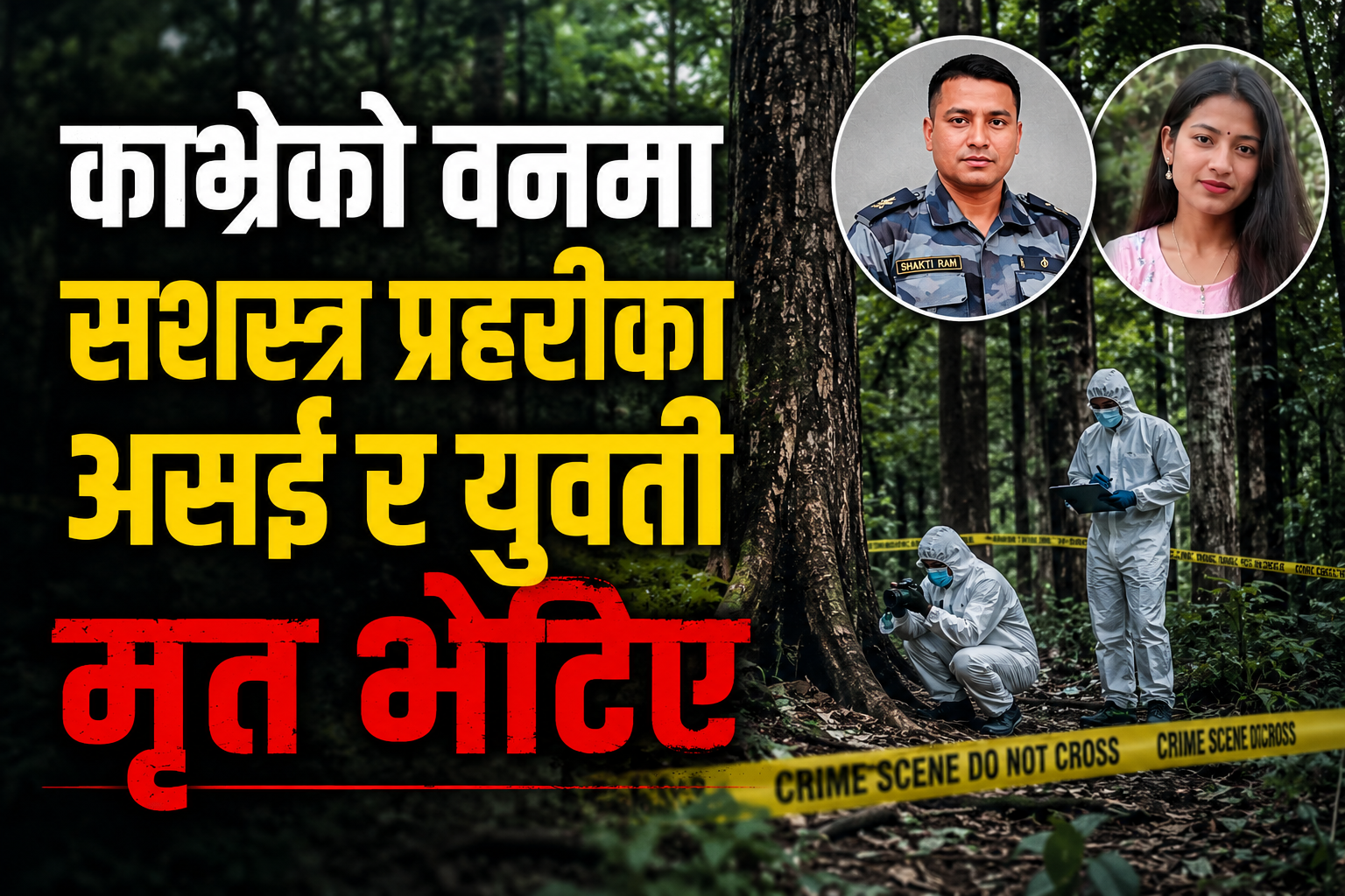 काभ्रेमा एक महिनादेखि बेपत्ता सशस्त्र प्रहरीका असई र युवती मृत भेटिए