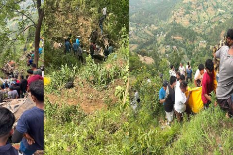 काभ्रे बस दुर्घटना: मृत्यु भएका ८ जनाको पहिचान खुल्यो, प्रहरीले बनायो छानबिन समिति