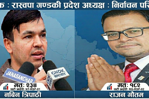 रास्वपा गण्डकी प्रदेश अध्यक्ष चुनाब : कार्यबाहक अध्यक्षलाई महामन्त्रीले पछारे, अध्यक्षमा नवीन त्रिपाठी निर्वाचित