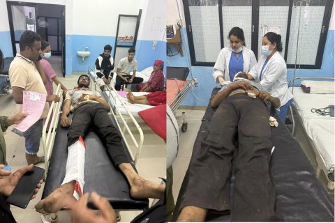 पर्वतको सोडे गौडामा जिप दुर्घटनाग्रस्त : तीन जना घाइते