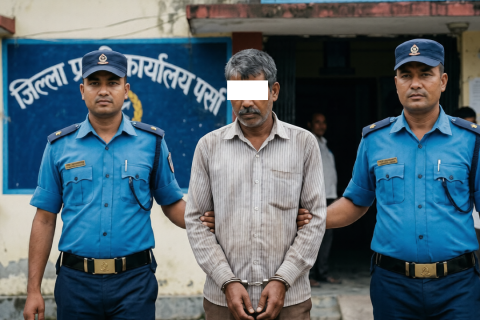 वीरगञ्जमा श्रीमतीको हत्या गरेर भागेका दास महोत्तरीबाट पक्राउ