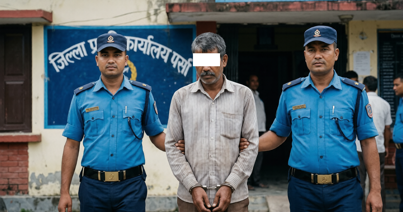 वीरगञ्जमा श्रीमतीको हत्या गरेर भागेका दास महोत्तरीबाट पक्राउ