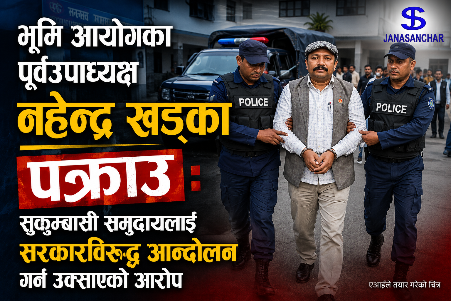 भूमि आयोगका पूर्वउपाध्यक्ष खड्का किर्तिपुरबाट पक्राउ : सरकारविरुद्ध सुकुम्बासी समुदायलाई आन्दोलन गर्न उक्साएको आरोप