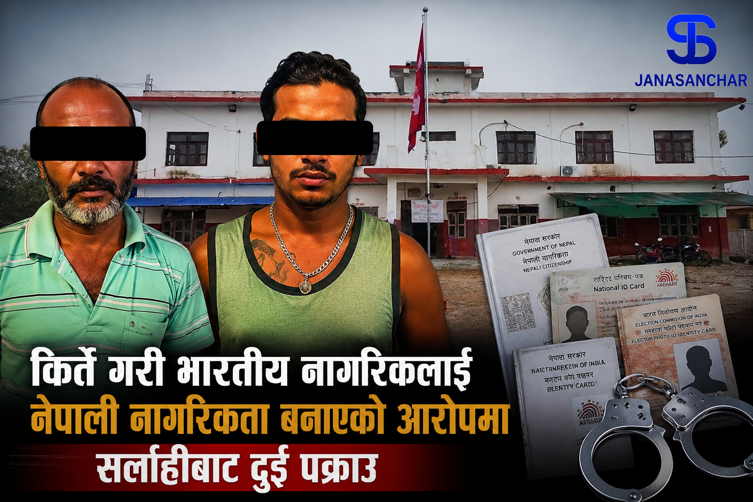 भारतीयलाई नेपाली नागरिकता बनाई दिएको आरोपमा सर्लाहीबाट दुई जना पक्राउ