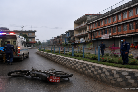 पोखराको पालिखेचोकमा एकाबिहानै मोटरसाइकल दुर्घटना : पर्वतका २४ वर्षीय युवाको निधन