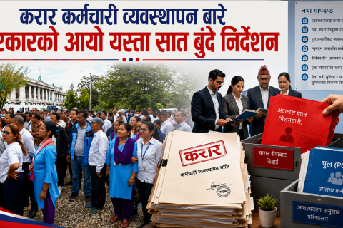 करार कर्मचारी व्यवस्थापनमा सरकारको नयाँ नीति : खर्च नियन्त्रण कि रोजगारीमा अनिश्चितता?