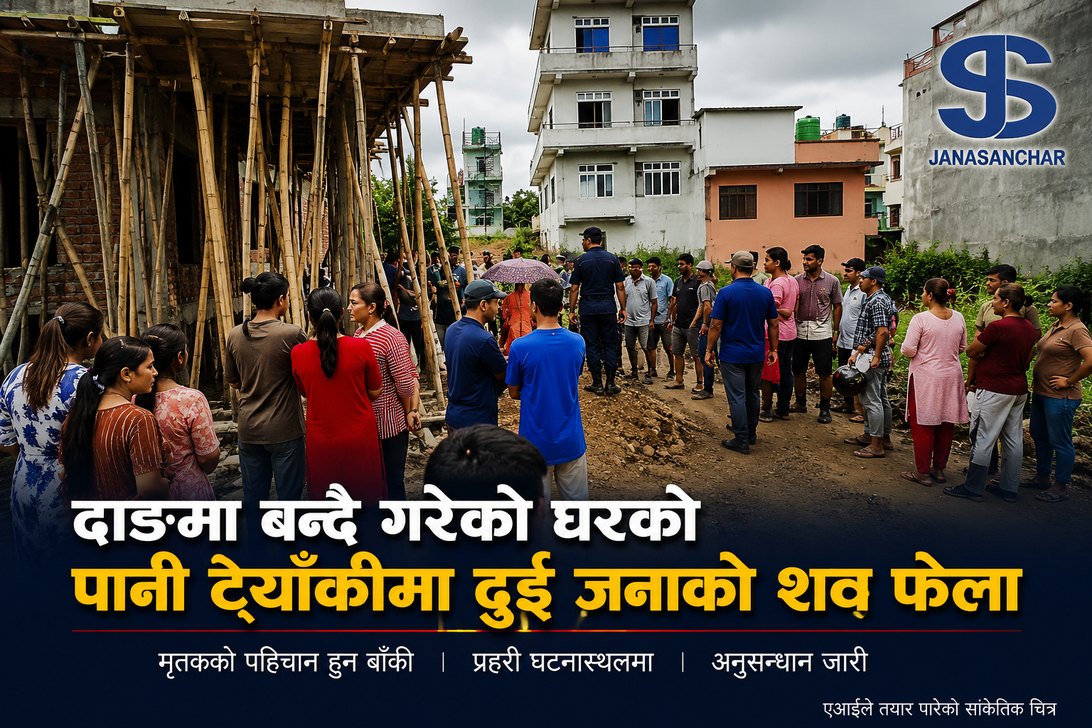 दाङमा निर्माणाधीन घरको पानी ट्यांकीमा भेटियो दुई जनाको  शव